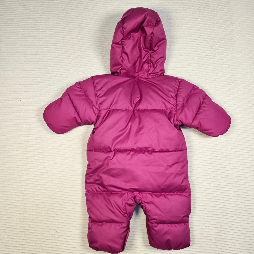 Columbia Snuggly Bunny Bunting Infant 0-3 MonthsPink Down Puffer Snowsuit Hooded